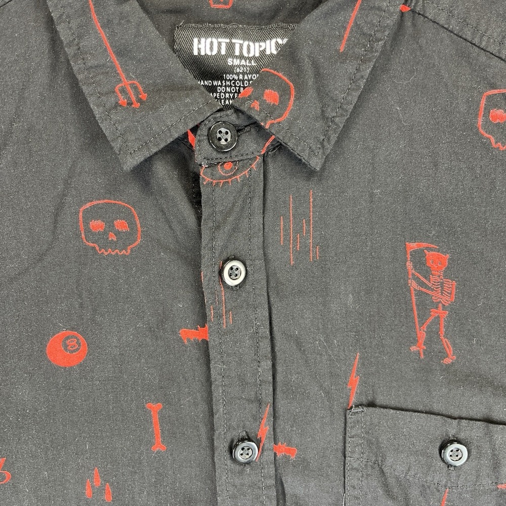 Hot topic, Gothic core Men (S) devil skeleton Marilyn Manson short sleeve shirt